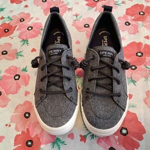 Sperry Top Sider Memory Foam Hands Free Slip On Canavas Shoes Women’s SZ 8 NEW